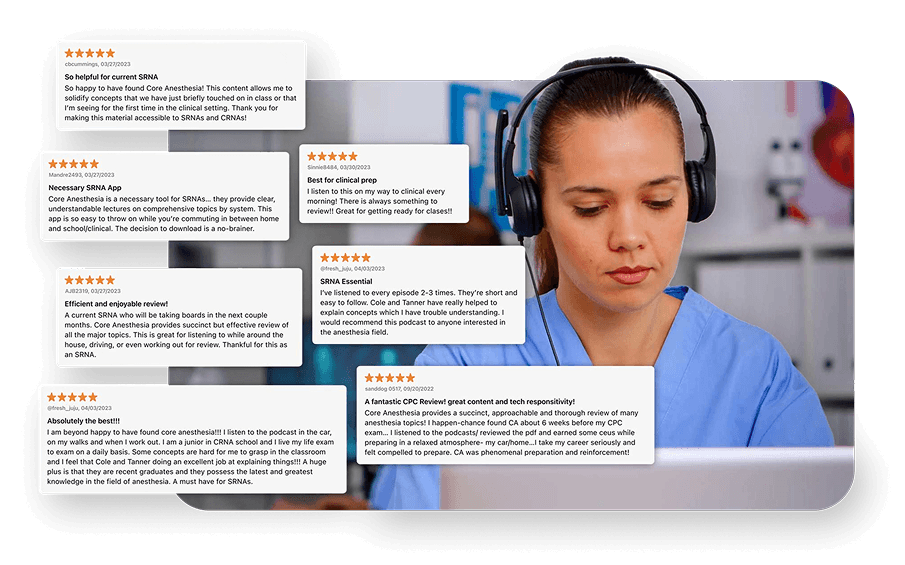 Core Anesthesia banner